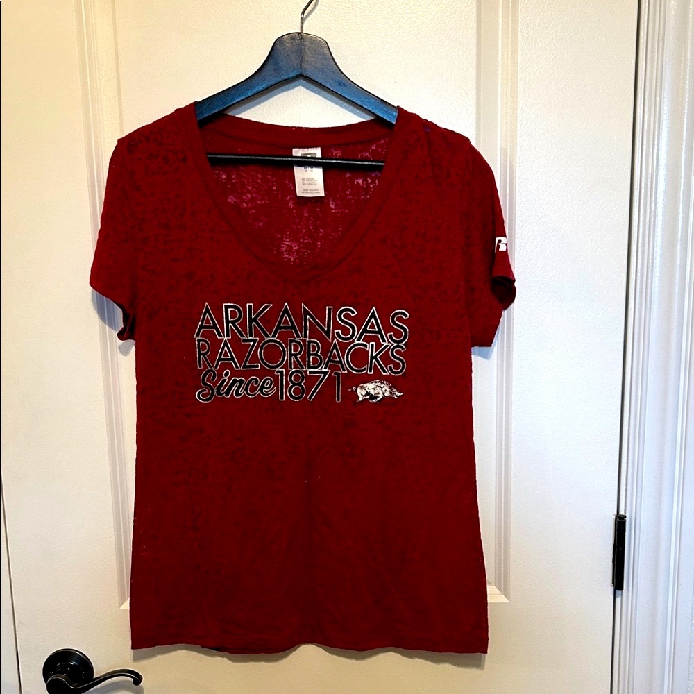 Russell Athletic Women's Red Arkansas Razorbacks Tee